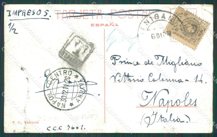 Spagna Espana Valencia Comunidad Valenciana CORNER CREASE postcard XC1963 – retro