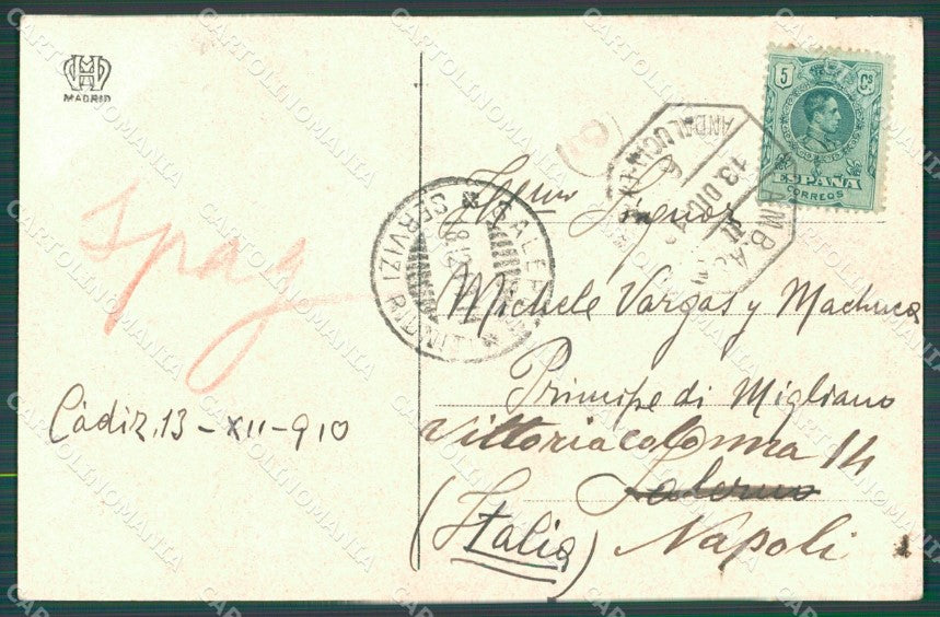Spagna Espana Cadiz Andalucia tarjeta postal postcard XC2052 – retro