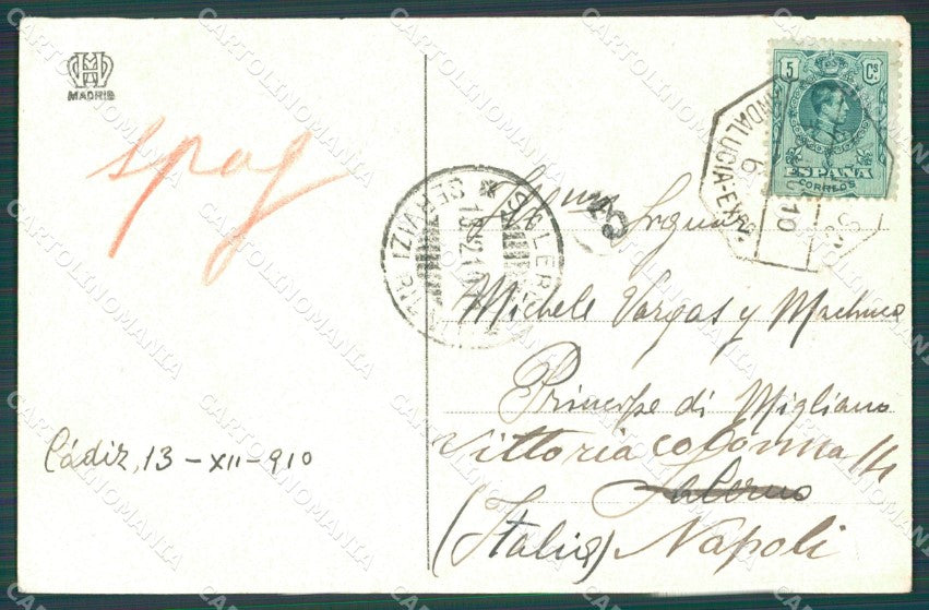 Spagna Espana Cadiz Andalucia tarjeta postal postcard XC2058 – retro