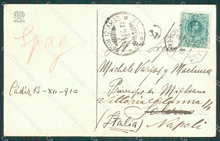 Spagna Espana Cadiz Andalucia tarjeta postal postcard XC2063 – retro