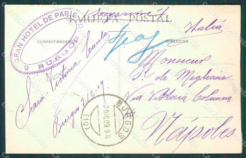 Spagna Espana Burgos Castilla Leon tarjeta postal postcard XC2067 – retro