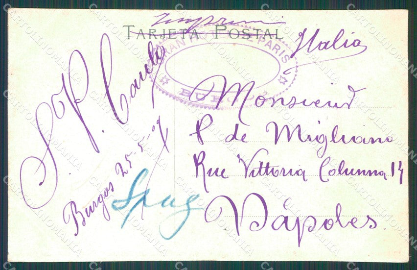 Spagna Espana Burgos Castilla Leon Partida Bolos tarjeta postal postcard XC2074 – retro