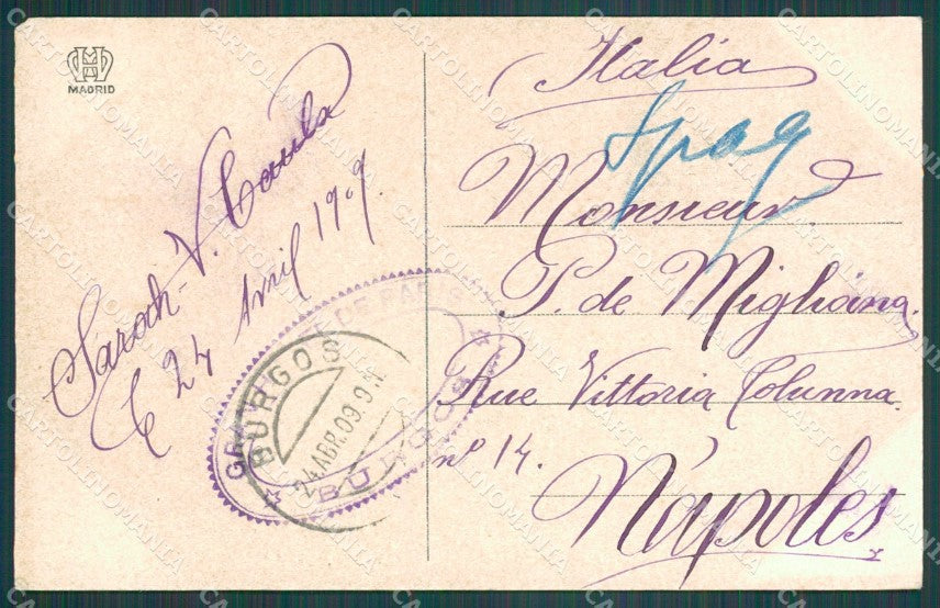 Spagna Espana Burgos Castilla Leon tarjeta postal postcard XC2076 – retro