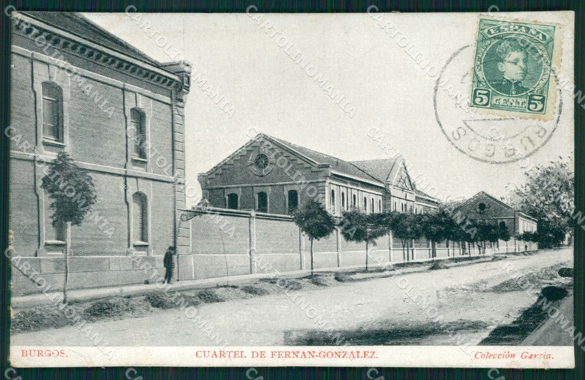 Spagna Espana Burgos Castilla Leon CORNER CREASE tarjeta postal postcard XC2083 – fronte