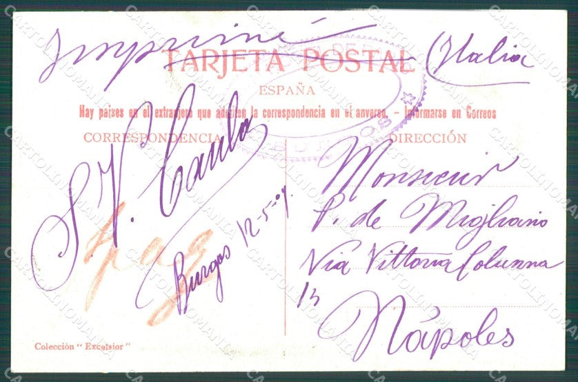 Spagna Espana Burgos Castilla Leon tarjeta postal postcard XC2088 – retro