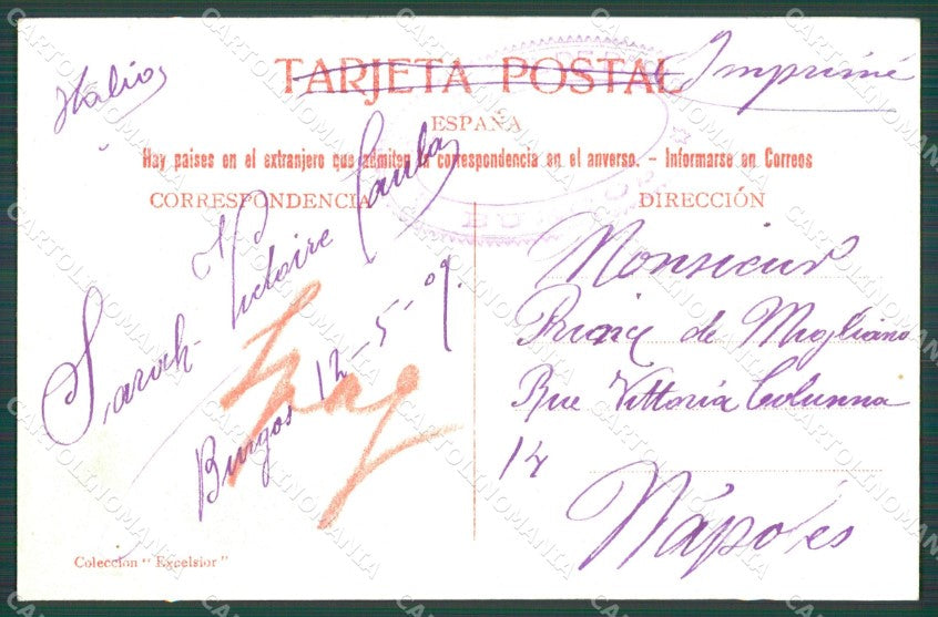 Spagna Espana Burgos Castilla Leon tarjeta postal postcard XC2089 – retro