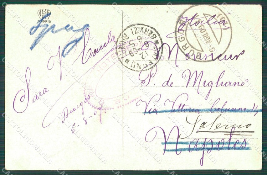 Spagna Espana Burgos Castilla Leon tarjeta postal postcard XC2091 – retro