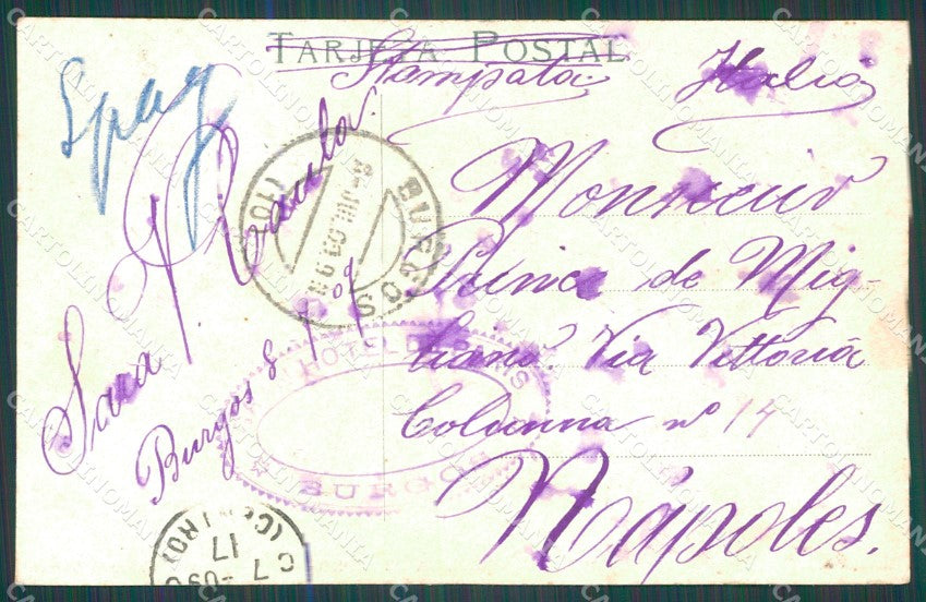 Spagna Espana Burgos Castilla Leon tarjeta postal postcard XC2093 – retro