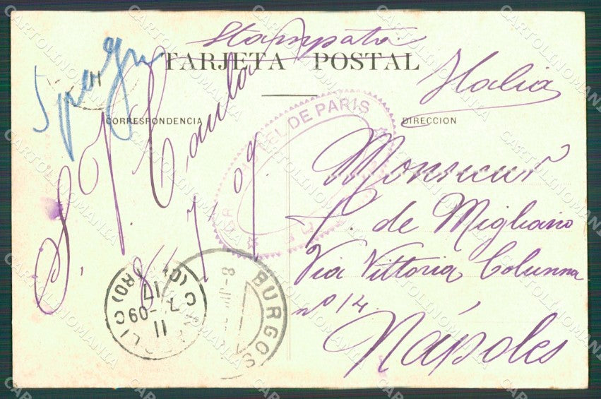 Spagna Espana Burgos Castilla Leon tarjeta postal postcard XC2094 – retro