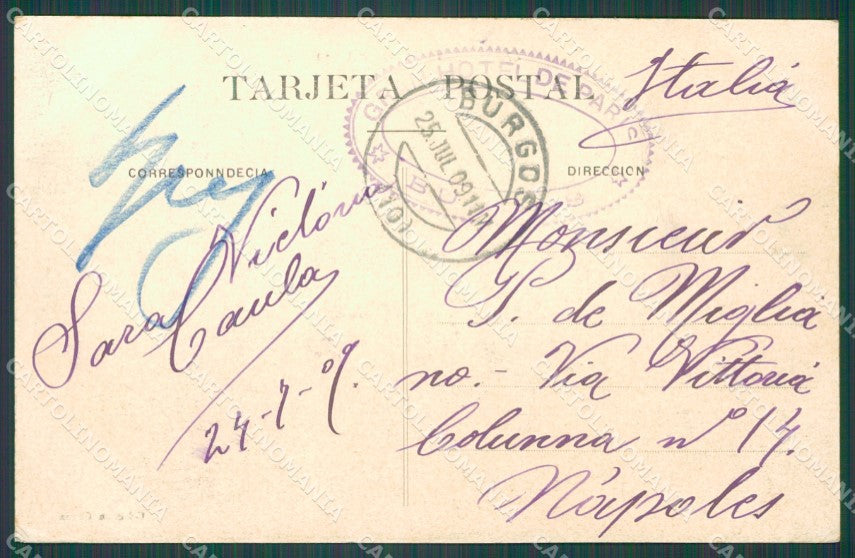 Spagna Espana Burgos Castilla Leon tarjeta postal postcard XC2095 – retro