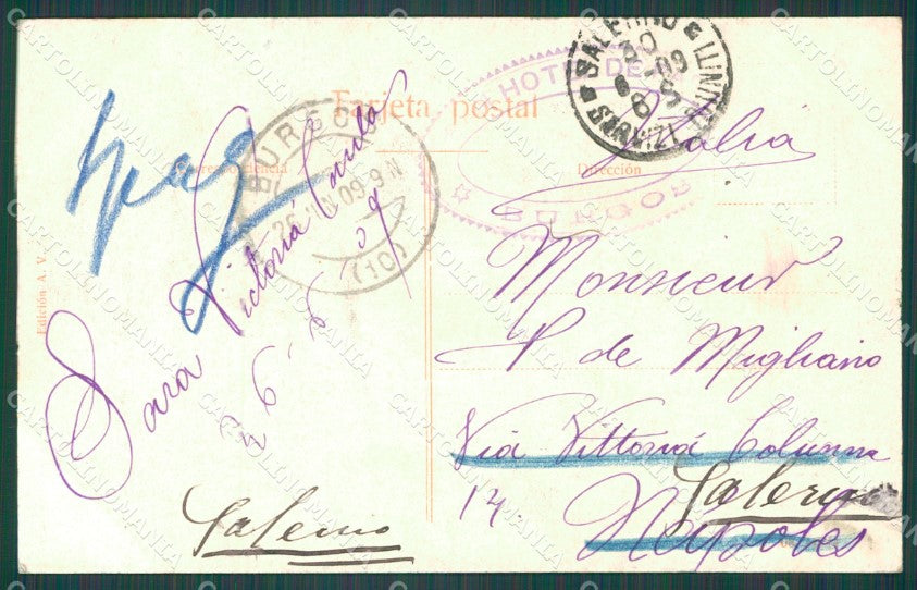 Spagna Espana Burgos Castilla Leon tarjeta postal postcard XC2097 – retro