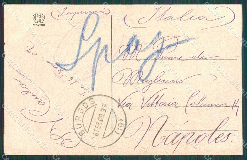 Spagna Espana Burgos Castilla Leon tarjeta postal postcard XC2100 – retro