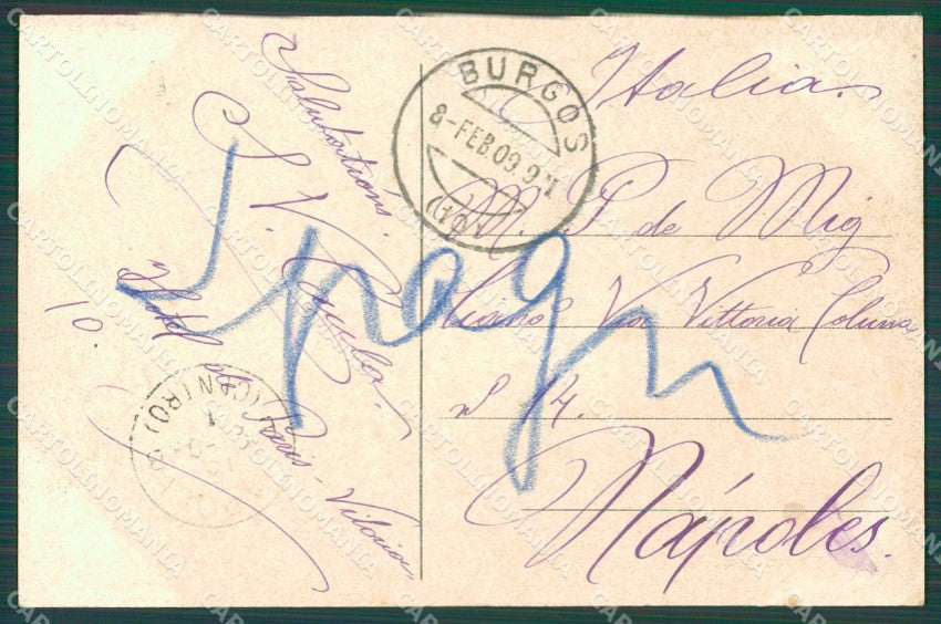 Spagna Espana Burgos Castilla Leon tarjeta postal postcard XC2102 – retro