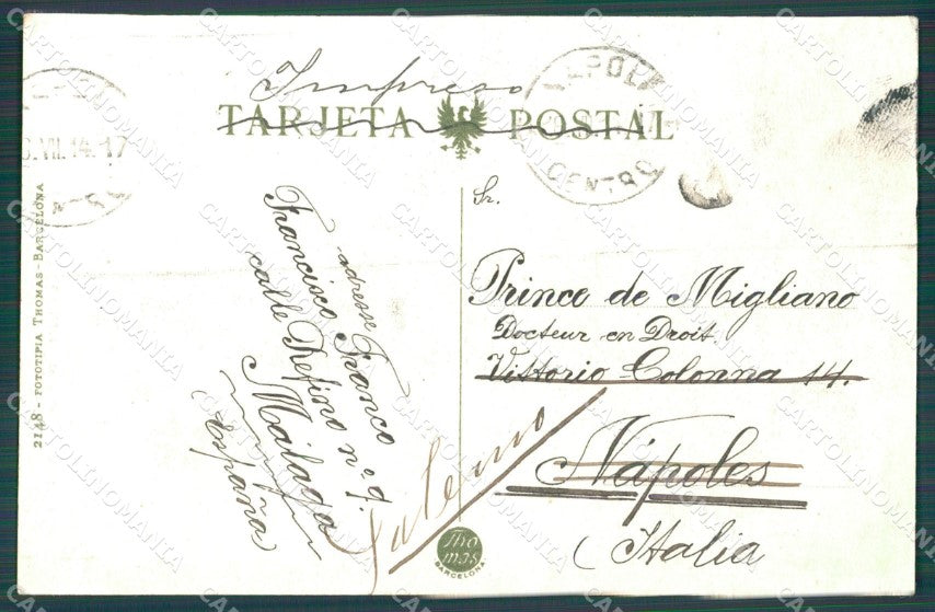 Spagna Espana Malaga Andalucia tarjeta postal postcard XC2115 – retro
