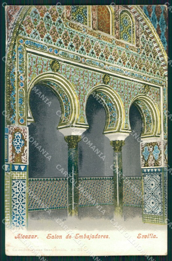 Spagna Espana Sevilla Andalucia CORNER CREASE tarjeta postal postcard XC2119 – fronte