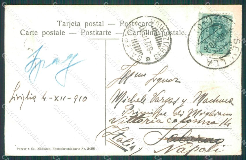 Spagna Espana Sevilla Andalucia tarjeta postal postcard XC2122 – retro