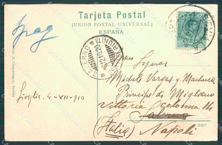 Spagna Espana Sevilla Andalucia tarjeta postal postcard XC2123 – retro