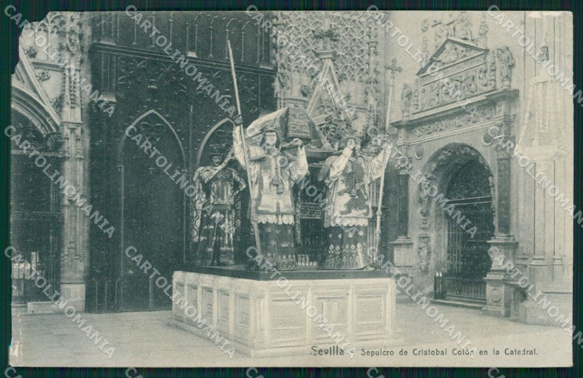 Spagna Espana Sevilla Andalucia CORNER CREASES ABRADED tarjeta postcard XC2124 – fronte