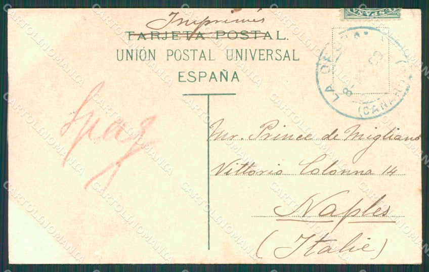 Spagna Espana Santa Cruz Tenerife Canarias tarjeta postal postcard XC2191 – retro