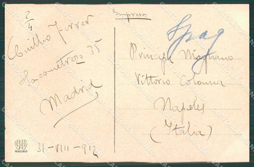 Spagna Espana Madrid ABRADED tarjeta postal postcard XC2294 – retro