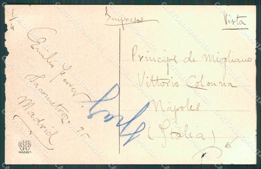 Spagna Espana Madrid TEAR ABRADED tarjeta postal postcard XC2361 – retro