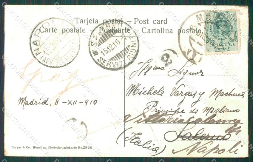 Spagna Espana Madrid CREASES tarjeta postal postcard XC2384 – retro