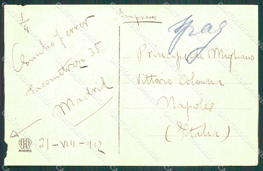 Spagna Espana Madrid ABRADED tarjeta postal postcard XC2386 – retro