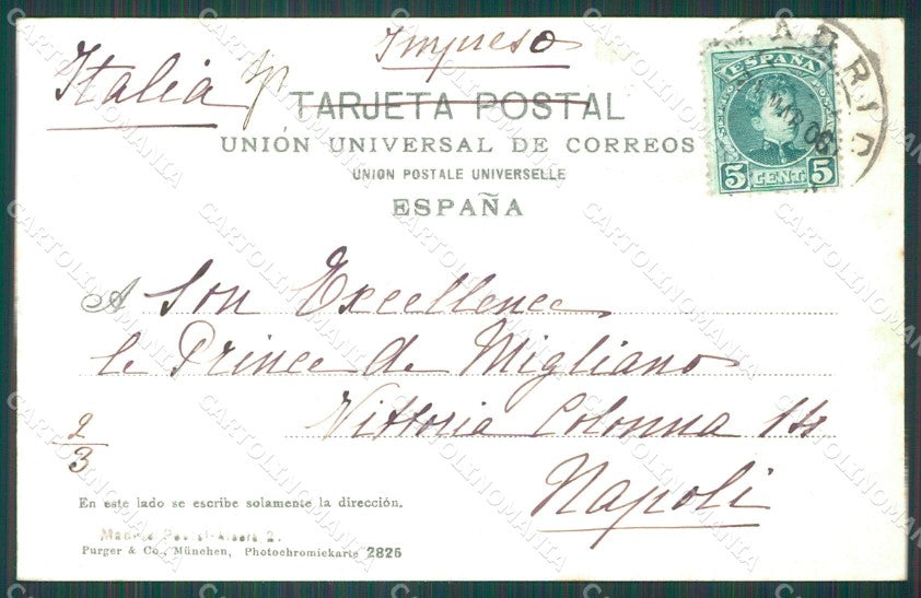 Spagna Espana Madrid tarjeta postal postcard XC2387 – retro