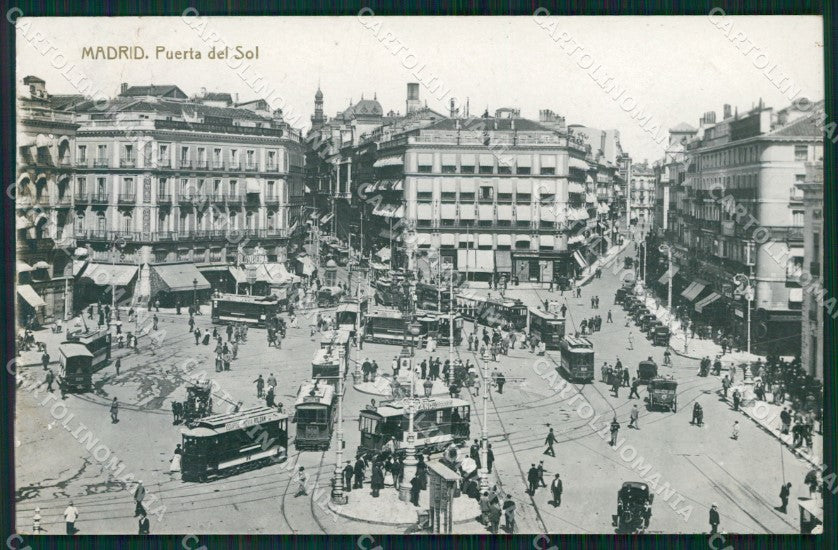 Spagna Espana Madrid CREASED photo tarjeta postal postcard XC2436 – fronte