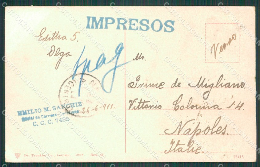 Spagna Espana Barcelona Cataluna tarjeta postal postcard XC2463 – retro
