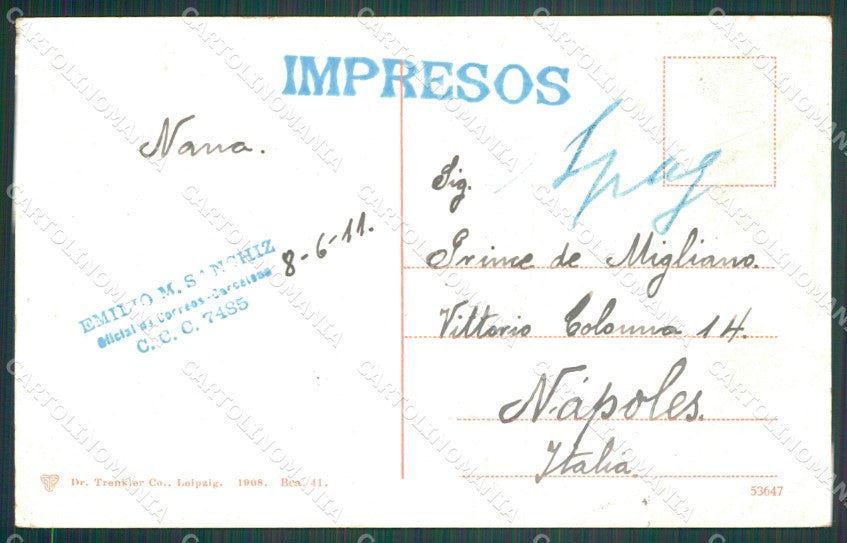 Spagna Espana Barcelona Cataluna tarjeta postal postcard XC2470 – retro