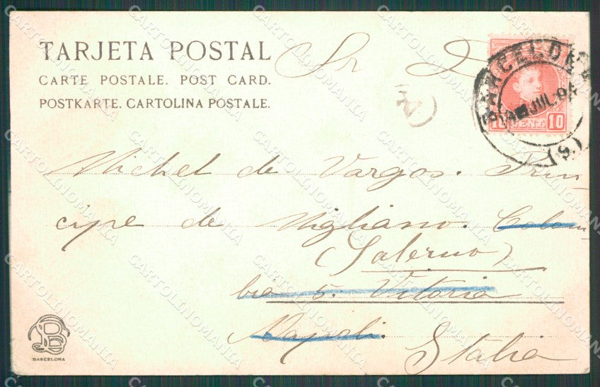 Spagna Espana Barcelona Cataluna tarjeta postal postcard XC2477 – retro