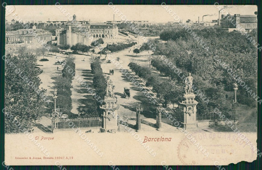 Spagna Espana Barcelona Cataluna ABRADED tarjeta postal postcard XC2531 – fronte