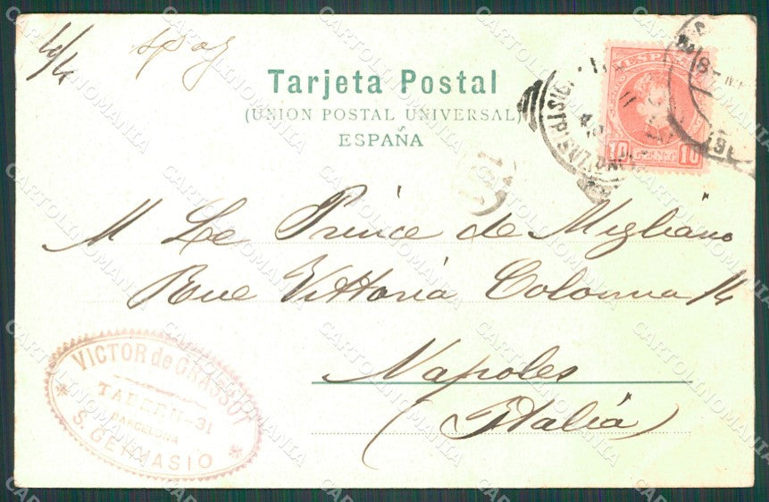 Spagna Espana Barcelona Cataluna tarjeta postal postcard XC2536 – retro