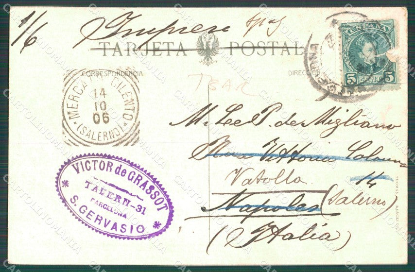Spagna Espana Montserrat Monistrol de Bages TEAR tarjeta postal postcard XC2627 – retro