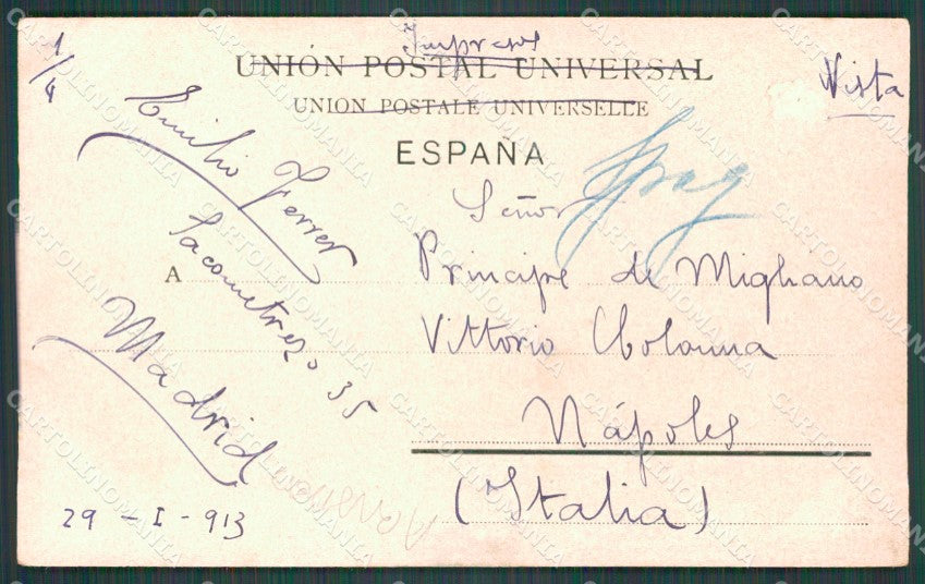 Spagna Espana Madrid Aranjuez ABRADED tarjeta postal postcard XC2636 – retro