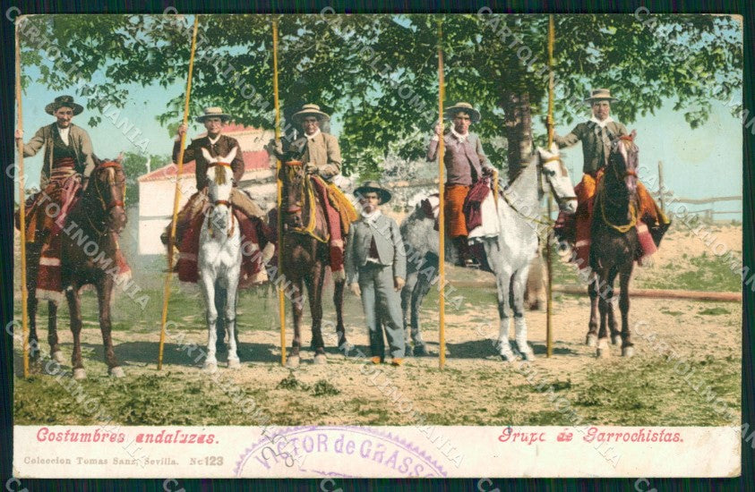 Spagna Espana Andalucia Spanish Type tarjeta postal postcard XC2693 – fronte