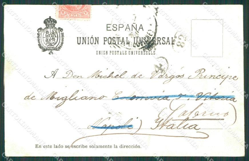 Spagna Espana Zaragoza Aragon Spanish Type tarjeta postal postcard XC2789 – retro