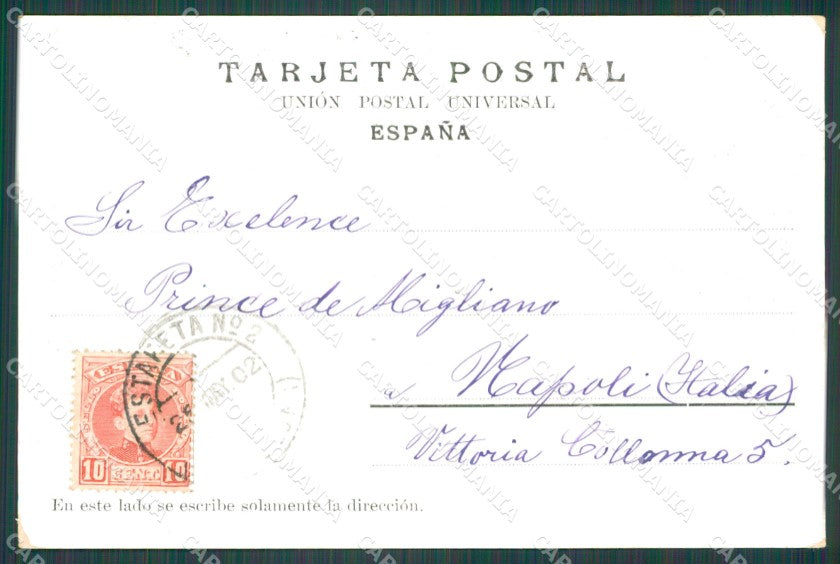 Spagna Espana Spanish Royalty Asturias Fiestas La Jura tarjeta postcard XC2812 – retro