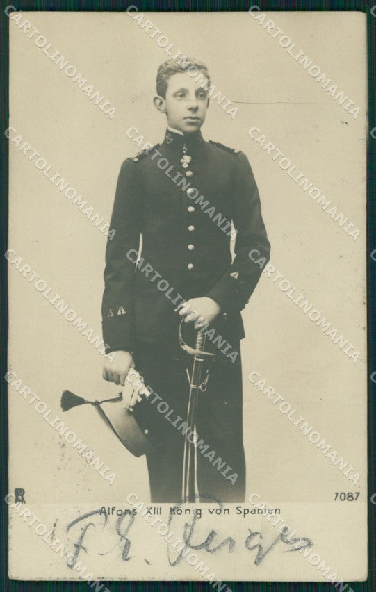 Spagna Espana Spanish Royalty Rey Alfonso XIII photo tarjeta postcard XC2824 – fronte