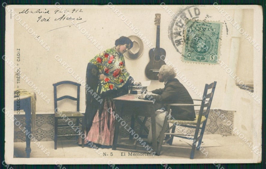 Spagna Espana Spanish Type photo tarjeta postal postcard XC2828 – fronte