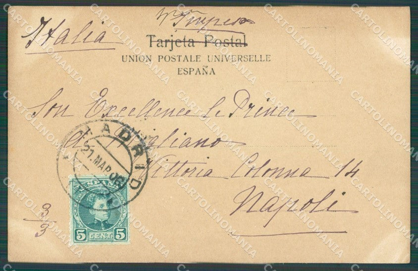 Spagna Espana Spanish Type photo tarjeta postal postcard XC2835 – retro