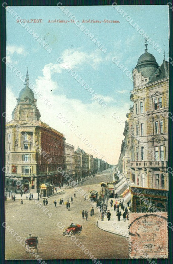 Hungary Ungheria Budapest Andrassy Strasse postcard XC2866 – fronte