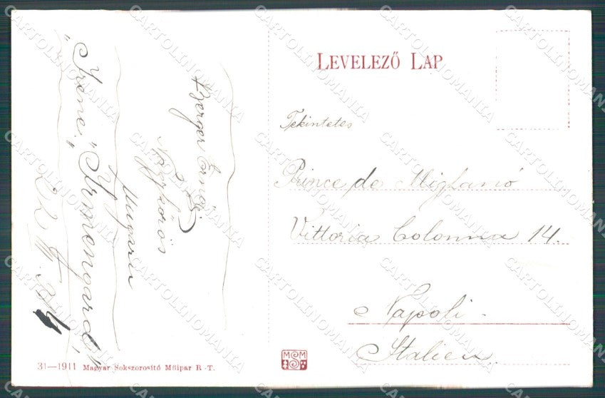 Hungary Ungheria Budapest ABRADED postcard XC2867 – retro