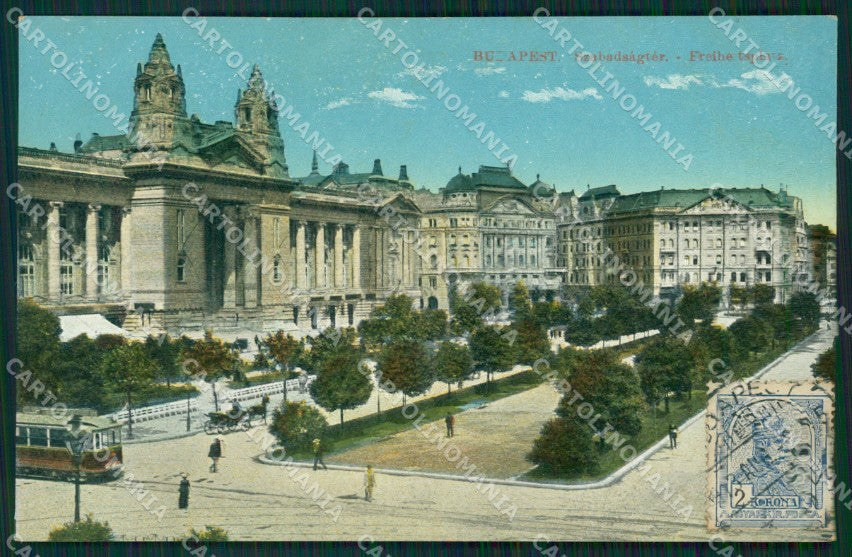 Hungary Ungheria Budapest Freiheitsplatz postcard XC2868 – fronte