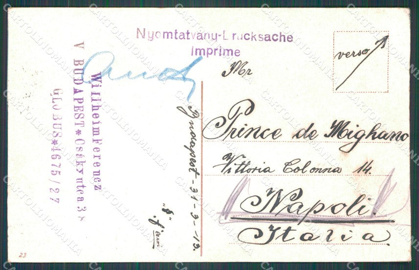 Hungary Ungheria Budapest CORNER CREASE postcard XC2883 – retro