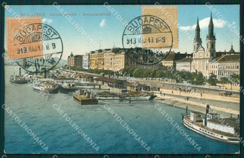 Hungary Ungheria Budapest Dunai reszlet postcard XC2885 – fronte