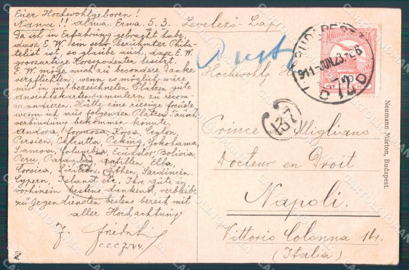 Hungary Ungheria Budapest postcard XC2892 – retro