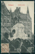 Hungary Ungheria Budapest Andrassy szobor postcard XC2893 – fronte