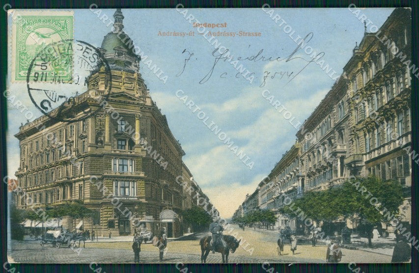 Hungary Ungheria Budapest Andrassy ut postcard XC2917 – fronte